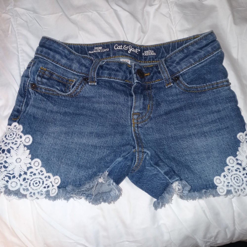 Denim shorts